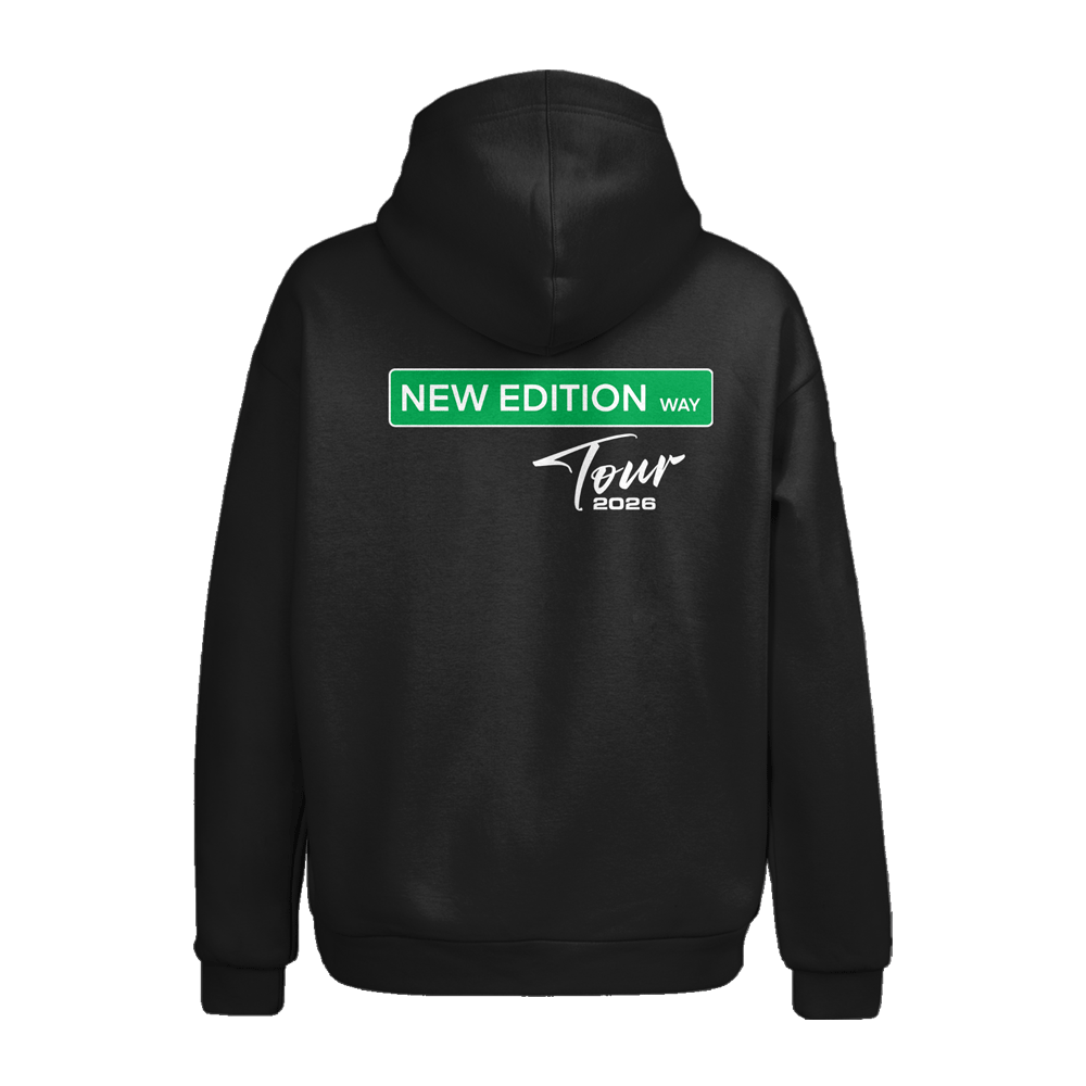 New Edition Bling Logo Pullover Hoodie Black